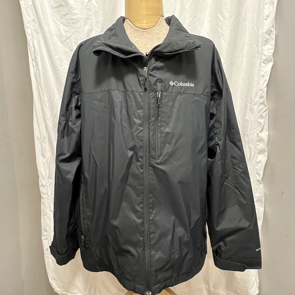 Columbia Omni-Shield Waterproof Men's Jacket L Black Interchange
